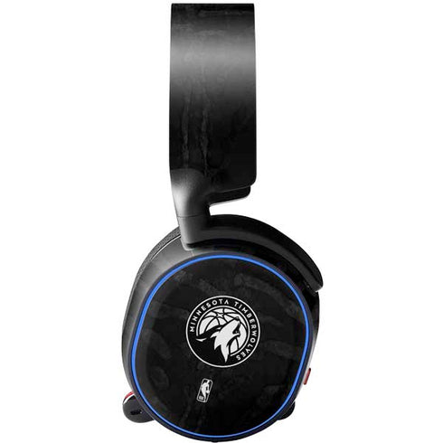 NBA Minnesota Timberwolves Black Animal Print SteelSeries Arctis 3 Skin